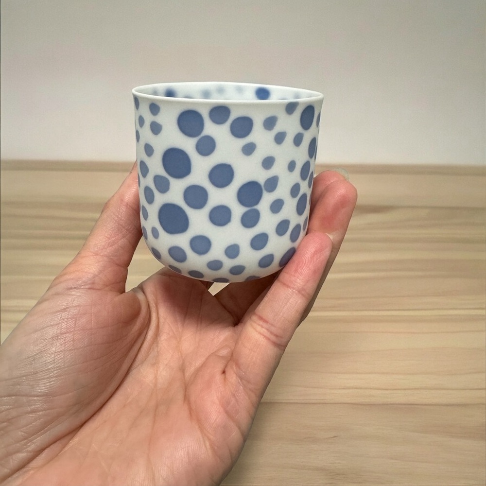 Handmade Porcelain beaker globules from Belgium